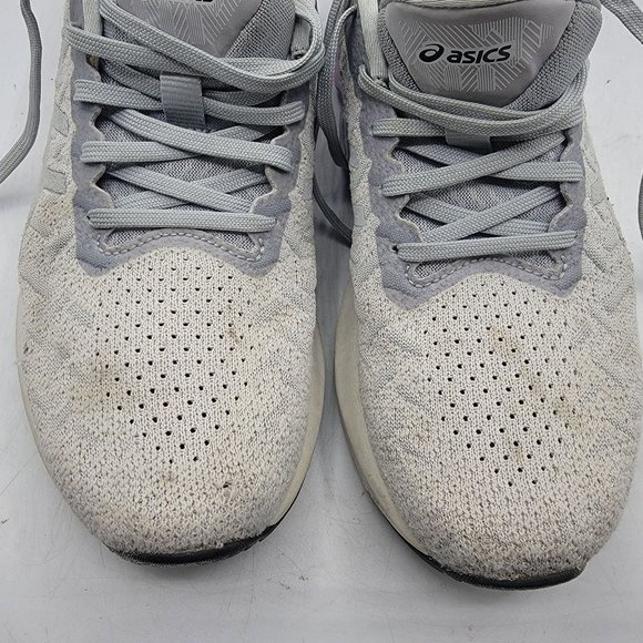 Asics Dynablast Women 8.5 Gray Purple Running Shoes Lace Up Low Top 1012A701 - Picture 12 of 13